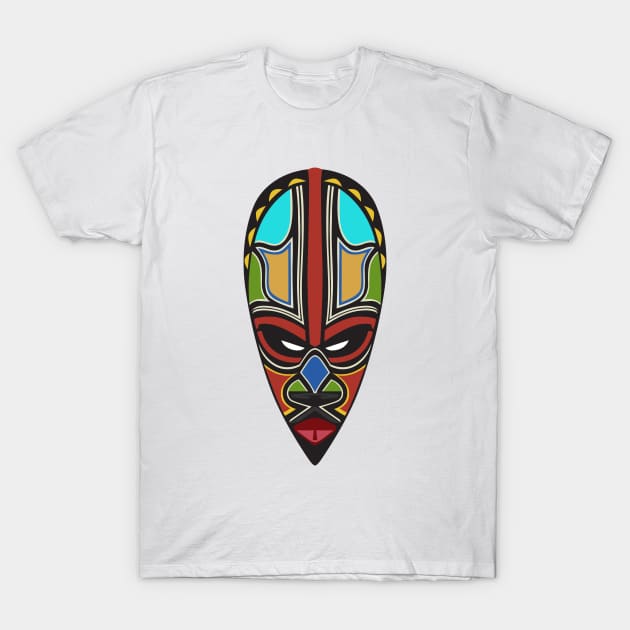 African Tribal Mask T-Shirt by atomstartup